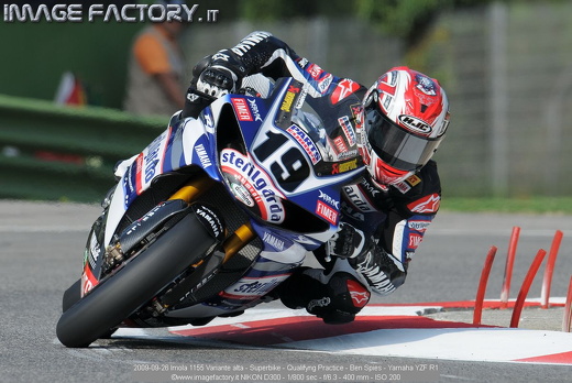 2009-09-26 Imola 1155 Variante alta - Superbike - Qualifyng Practice - Ben Spies - Yamaha YZF R1